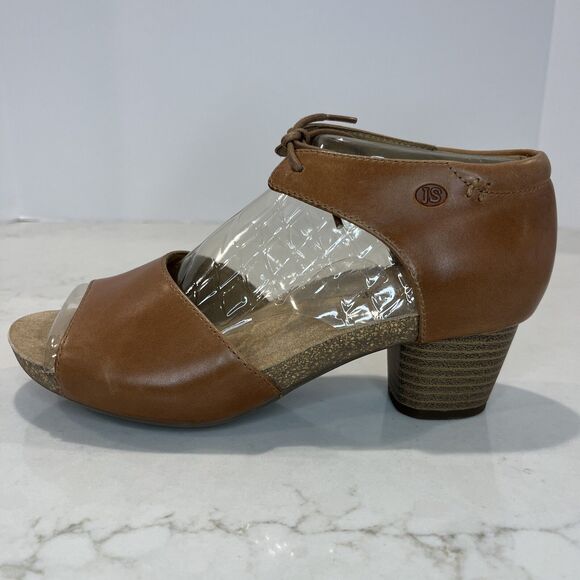 Josef Seibel NEW Open Peep Toe Camel Brown Pumps Comfort Sandals EU 37 6- 6.5 - Picture 5 of 14